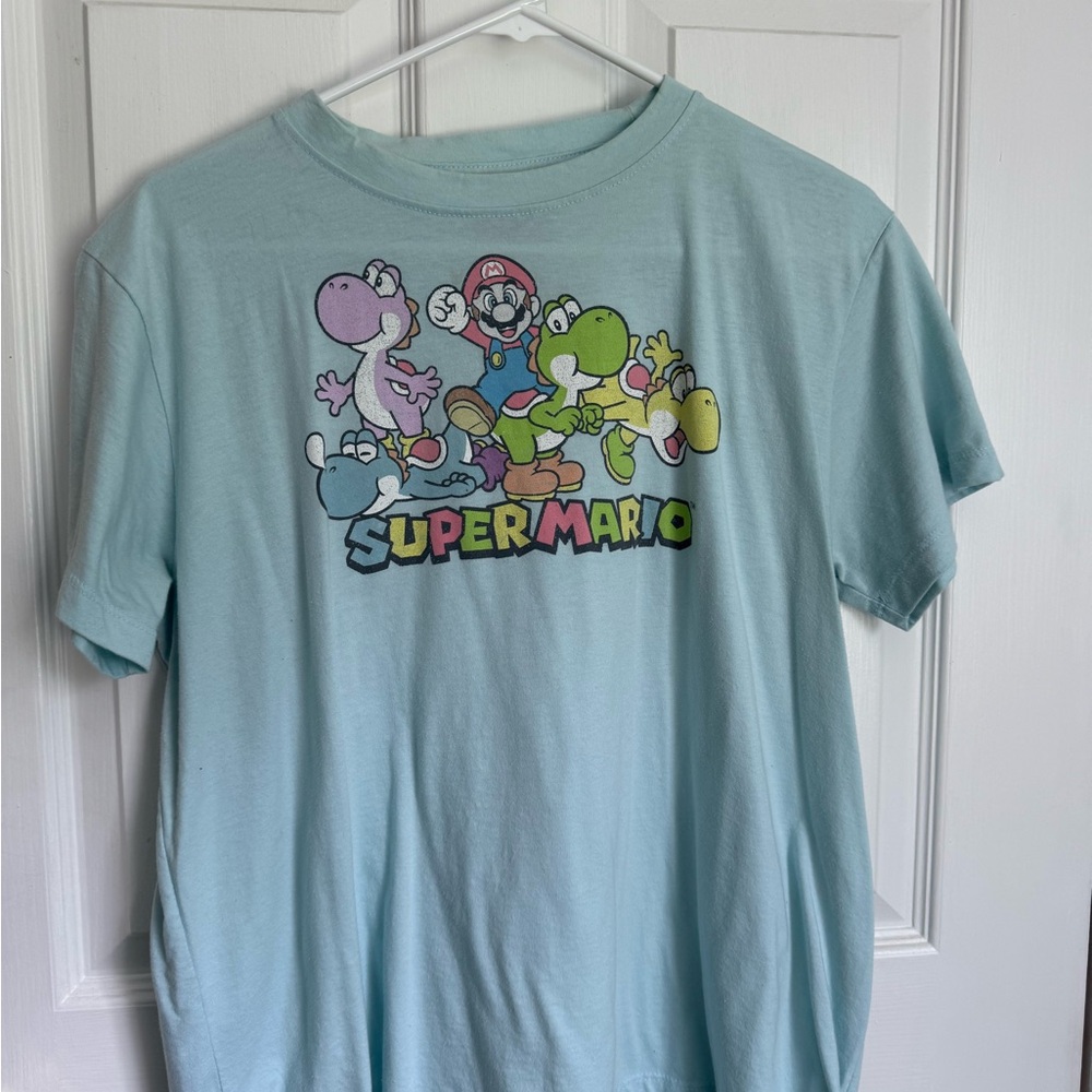 Nintendo Super Mario T-Shirt - Light Blue